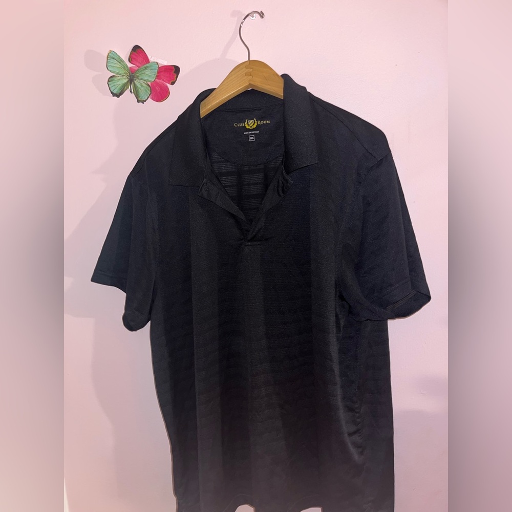 Club Room Men's Black Polo Shirt